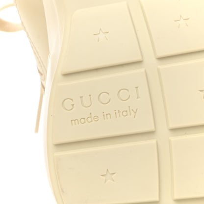 Gucci Calfskin Hawaii Print Womens Rhyton Sneakers 35.5 Ivory 6 of 9