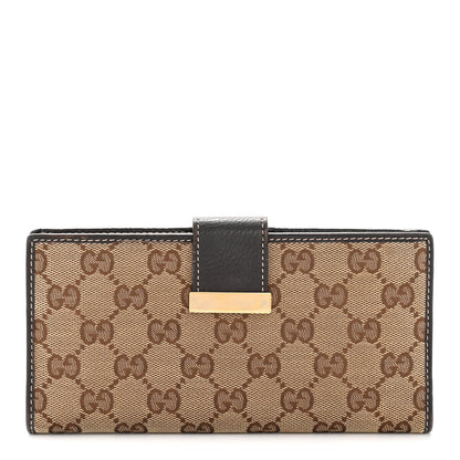Gucci GG Plus Monogram Icon Bar Continental Flap Wallet Dark Brown 1 of 10