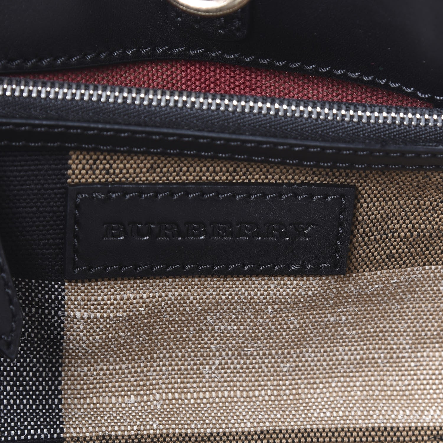 Burberry Canvas Mega Check Medium Maidstone Black 9 of 12