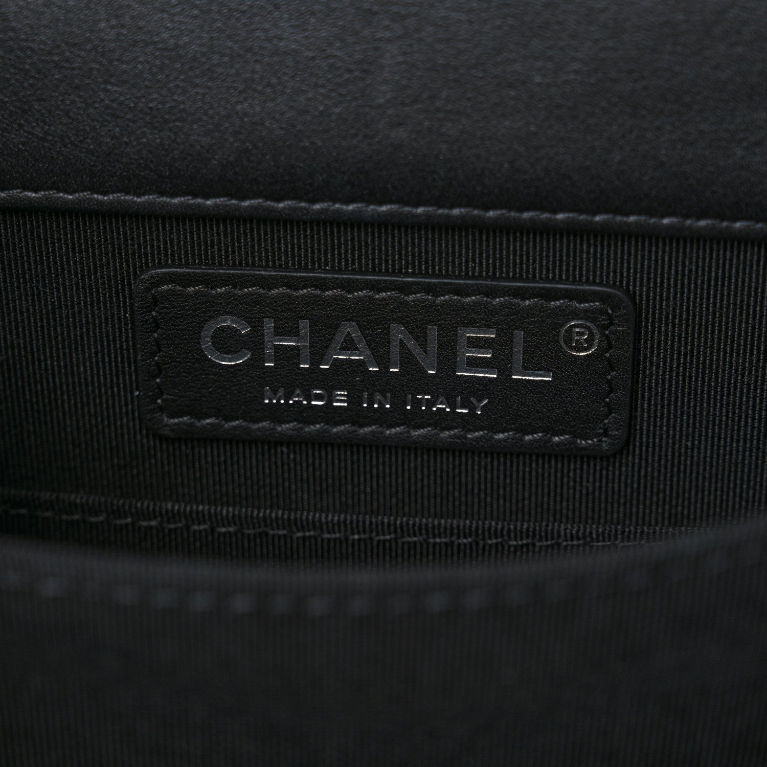 Chanel Calfskin Tweed Quilted North South Boy Flap Black 6 of 10