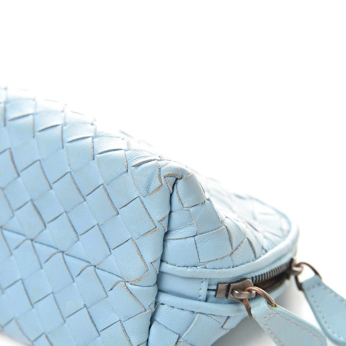 Nappa Intrecciato Cosmetic Case Light Blue