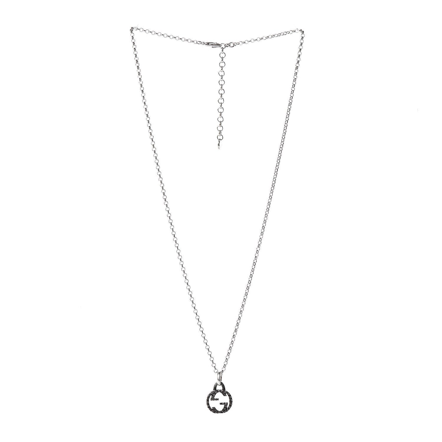 Sterling Silver Interlocking G Pendant Necklace