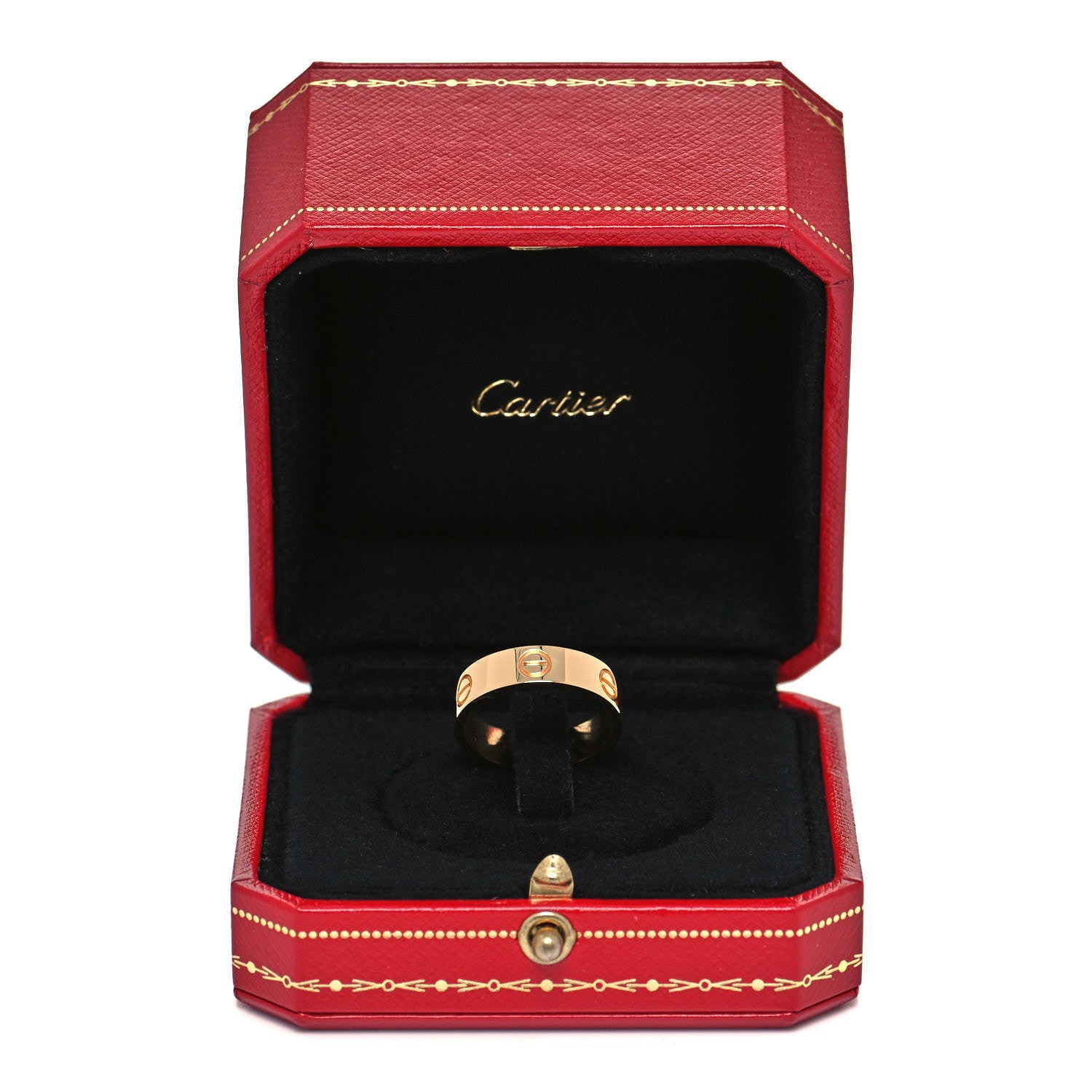 Cartier 18K Yellow Gold 5.5mm LOVE Ring 56 7.5 5 of 5
