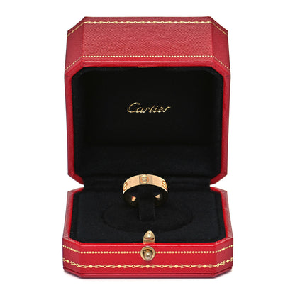 Cartier 18K Yellow Gold 5.5mm LOVE Ring 56 7.5 5 of 5