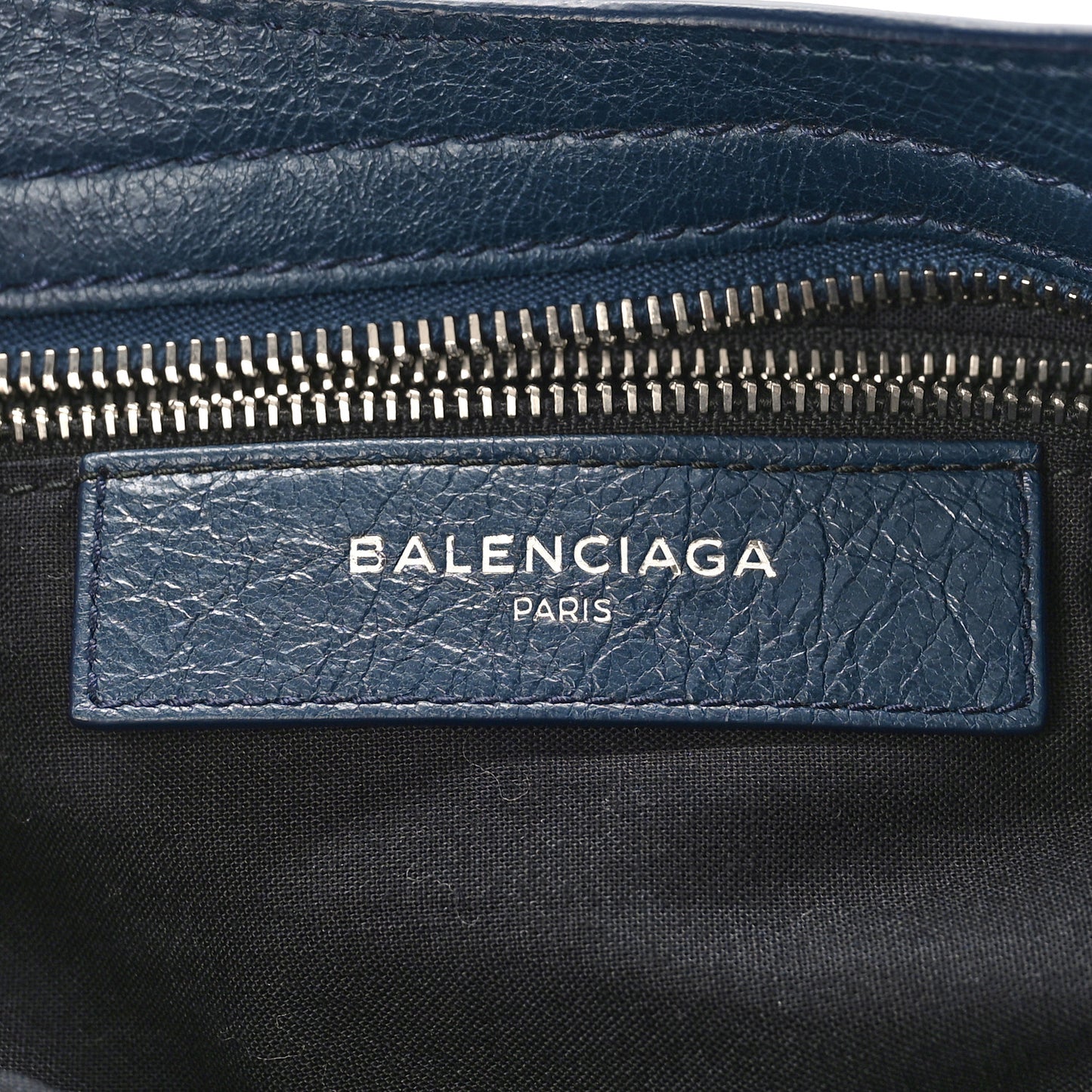 Agneau Giant 12 Silver Hardware City Bleu de Minuit