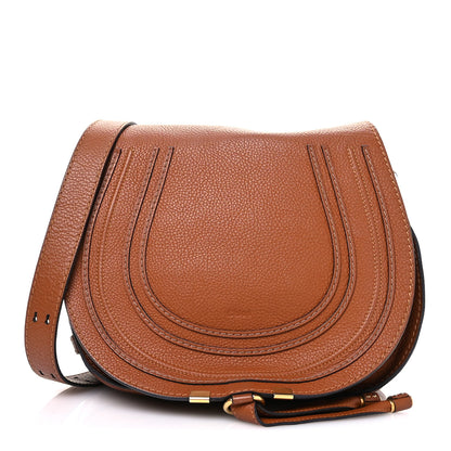 Chloe Calfskin Medium Marcie Round Crossbody Bag Tan 1 of 15