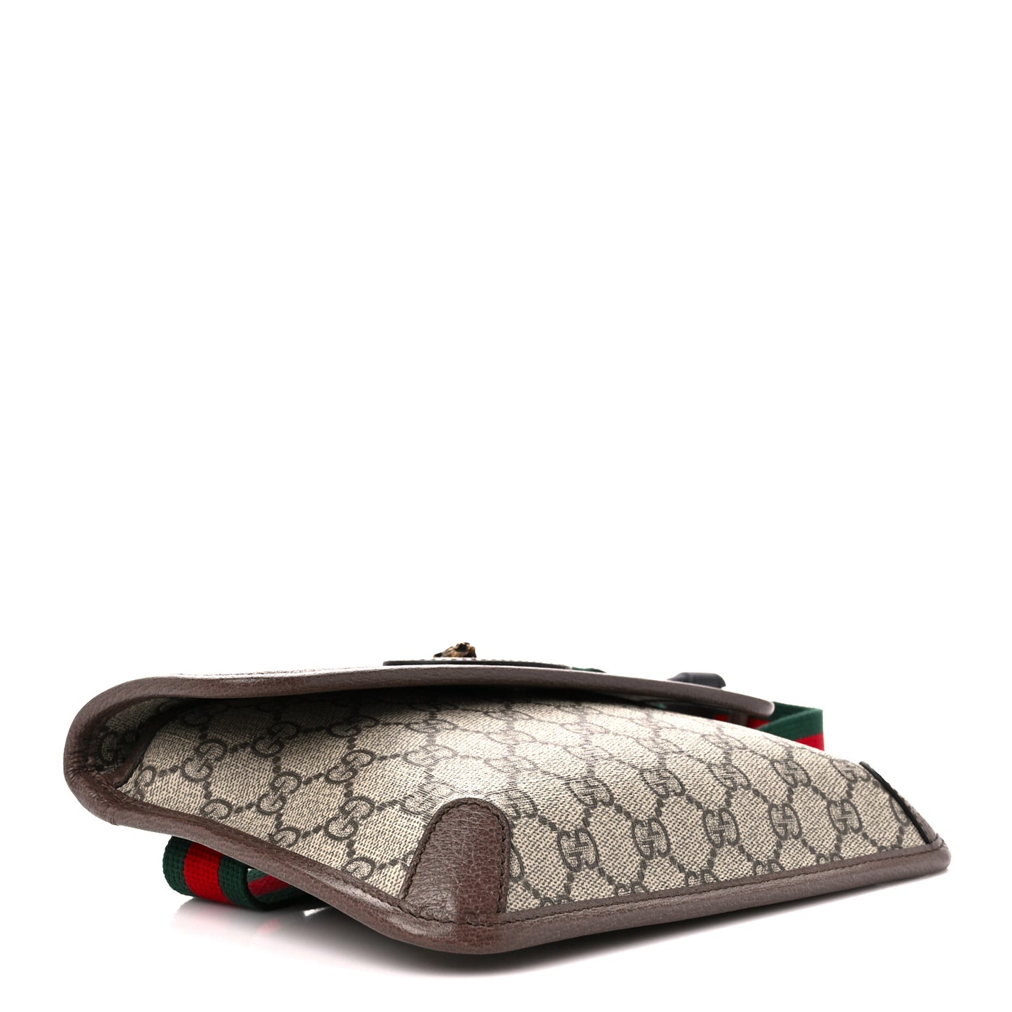 GG Supreme Monogram Neo Vintage Web Belt Bag Brown