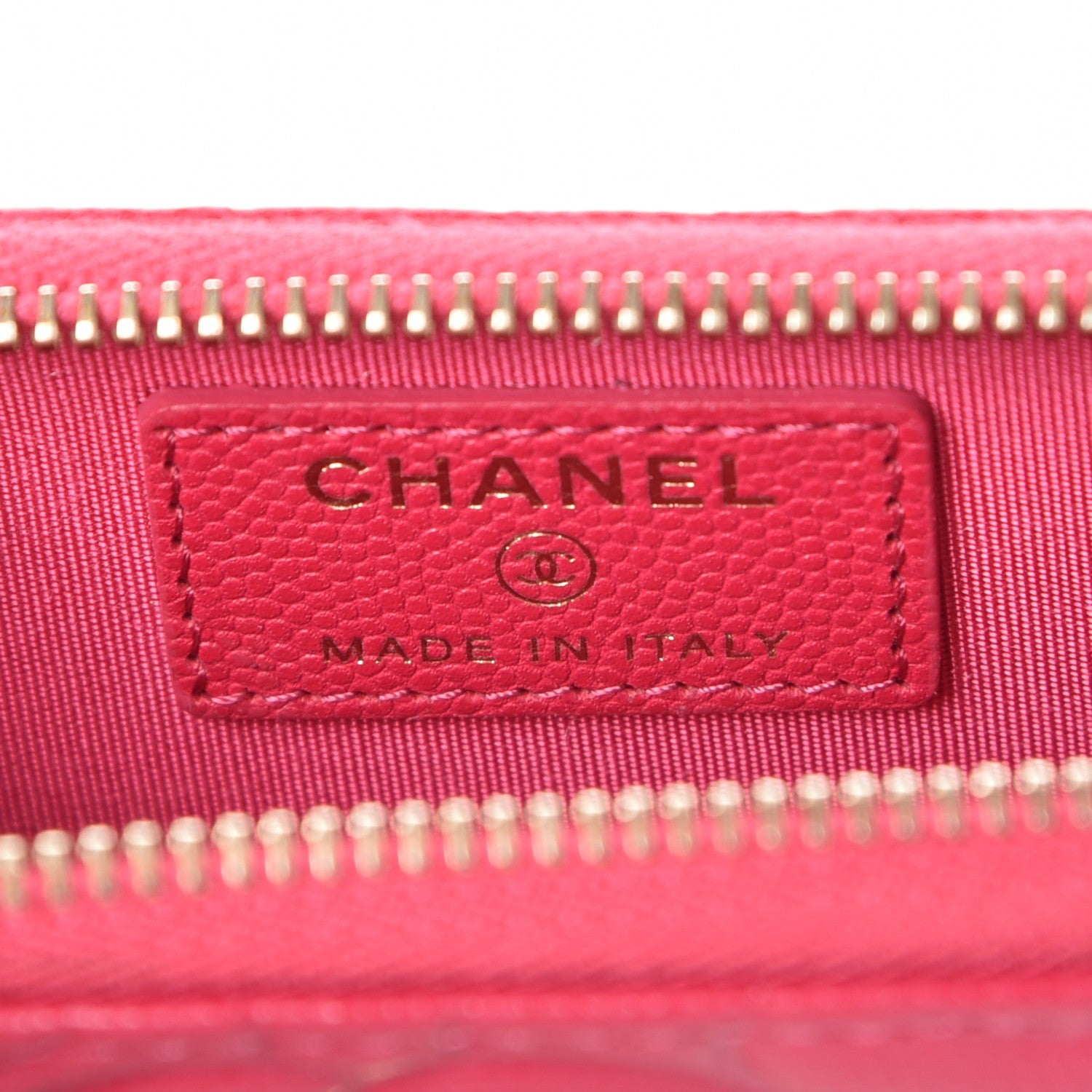 Chanel Caviar Camellia Embossed Key Holder Case Fuchsia 6 of 8