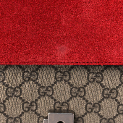 Gucci GG Supreme Monogram Small Dionysus Shoulder Bag Red 13 of 15
