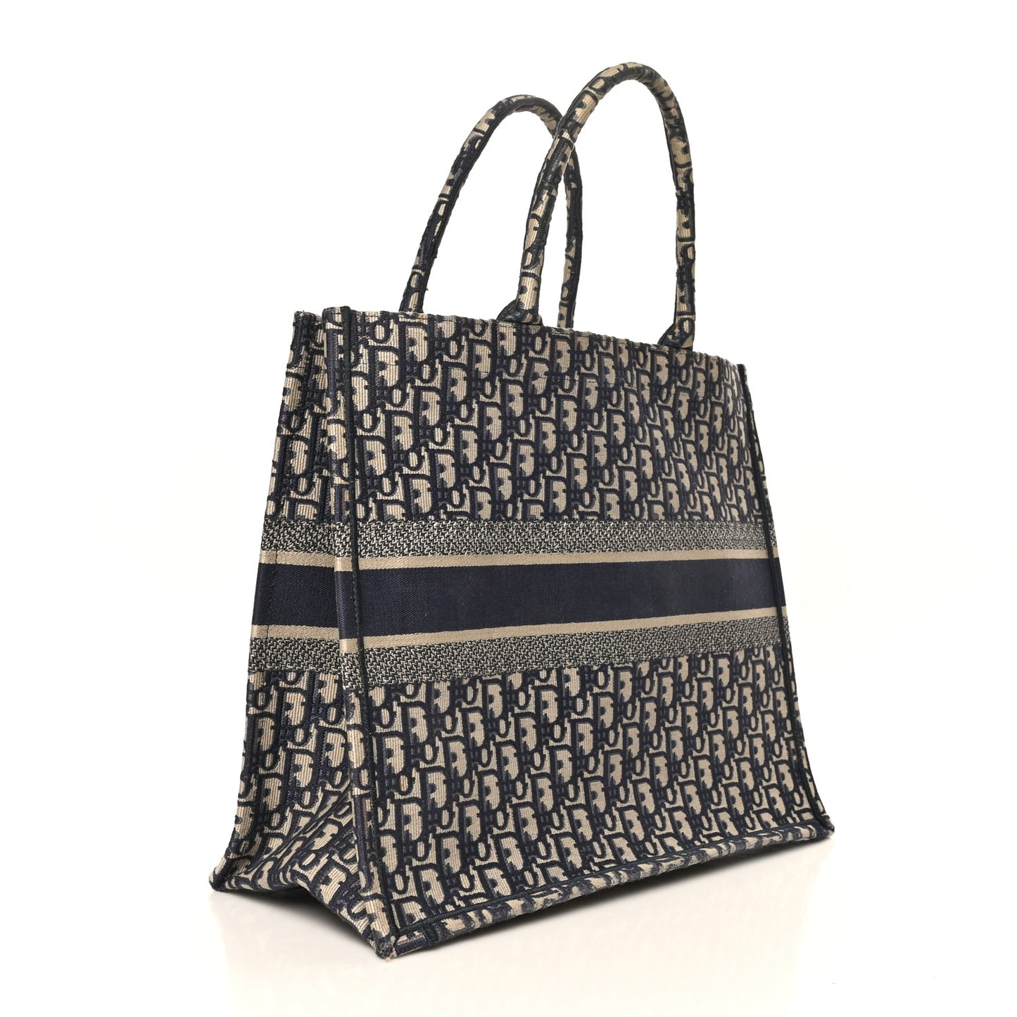 Oblique Large Book Tote Blue Multicolor