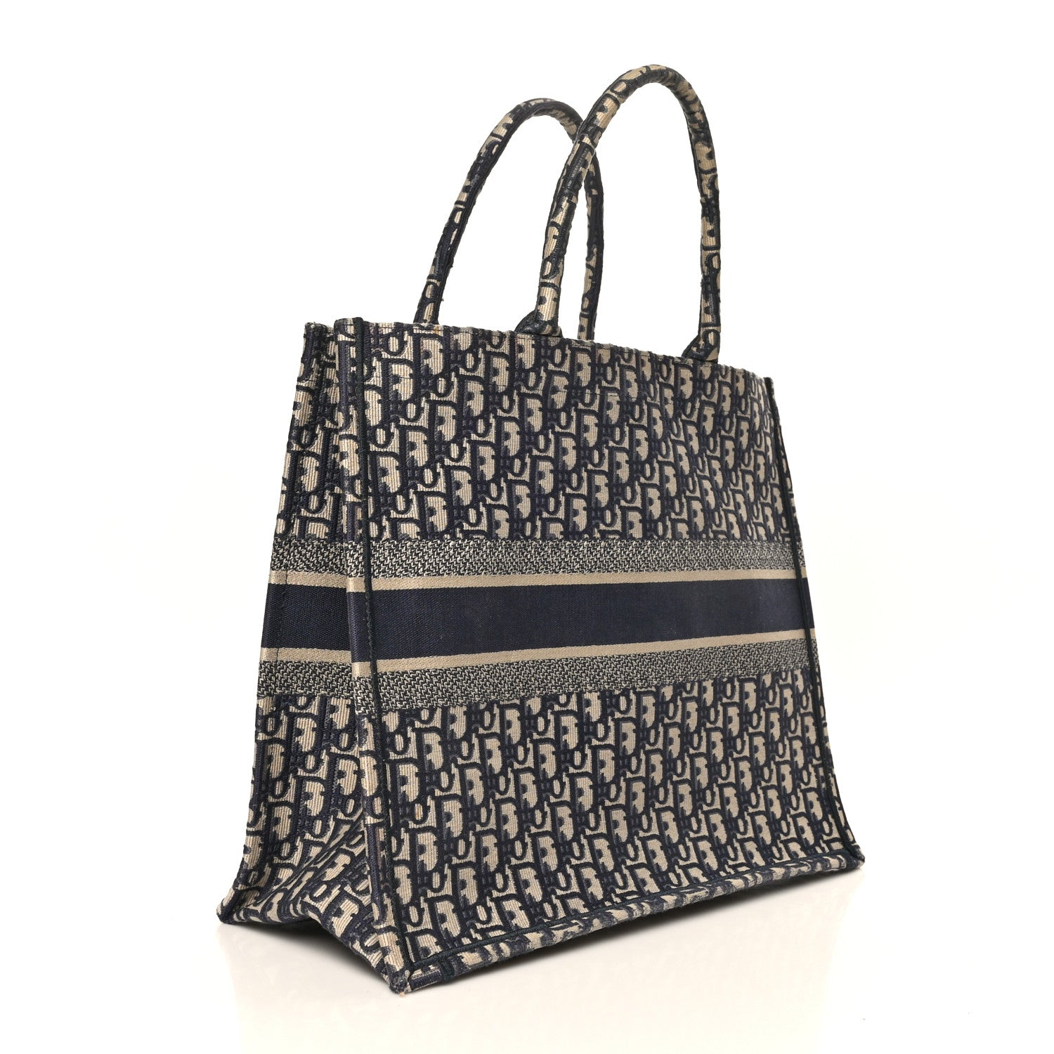 Christian Dior Oblique Large Book Tote Blue Multicolor 2 of 6