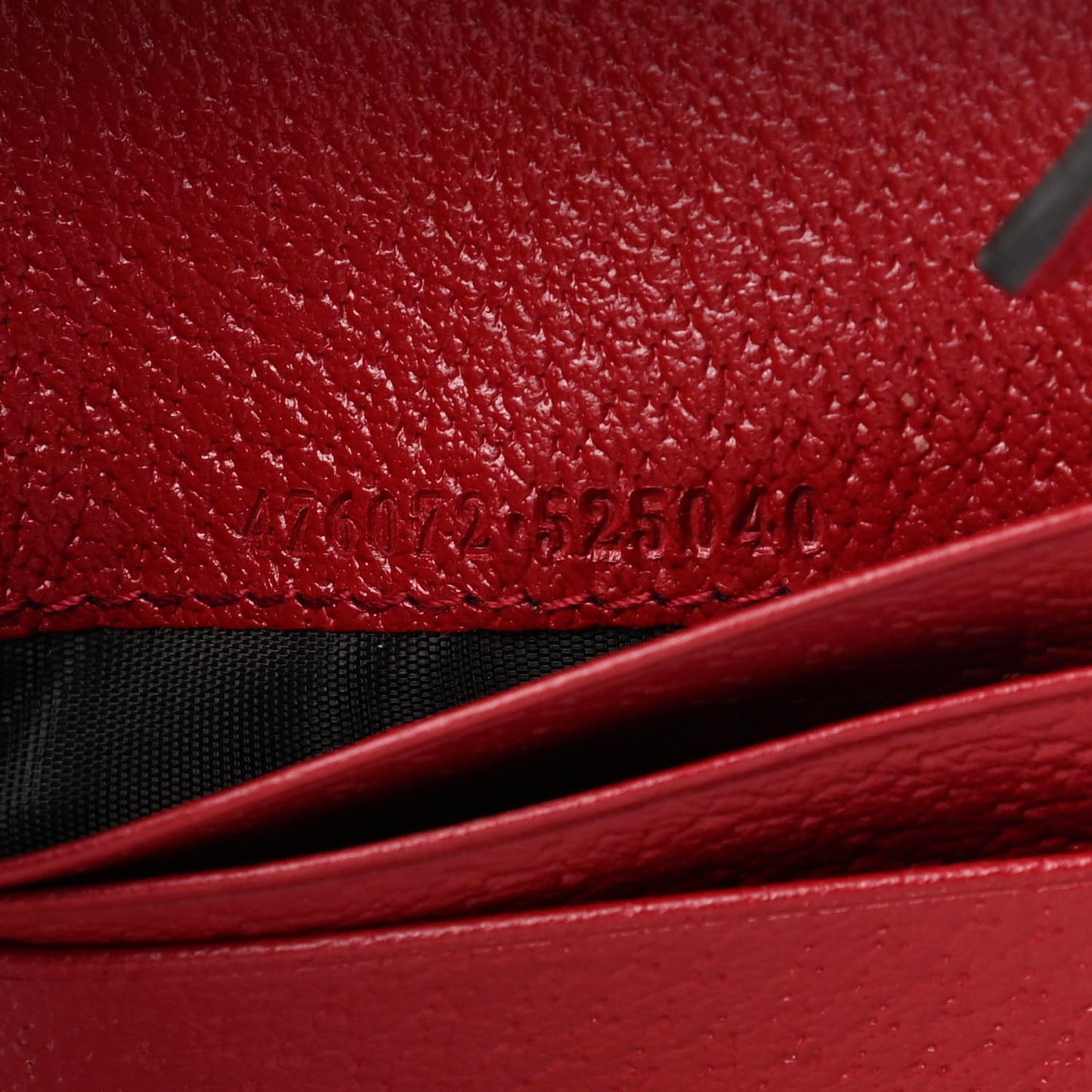 GG Supreme Monogram Queen Margaret Card Case Red