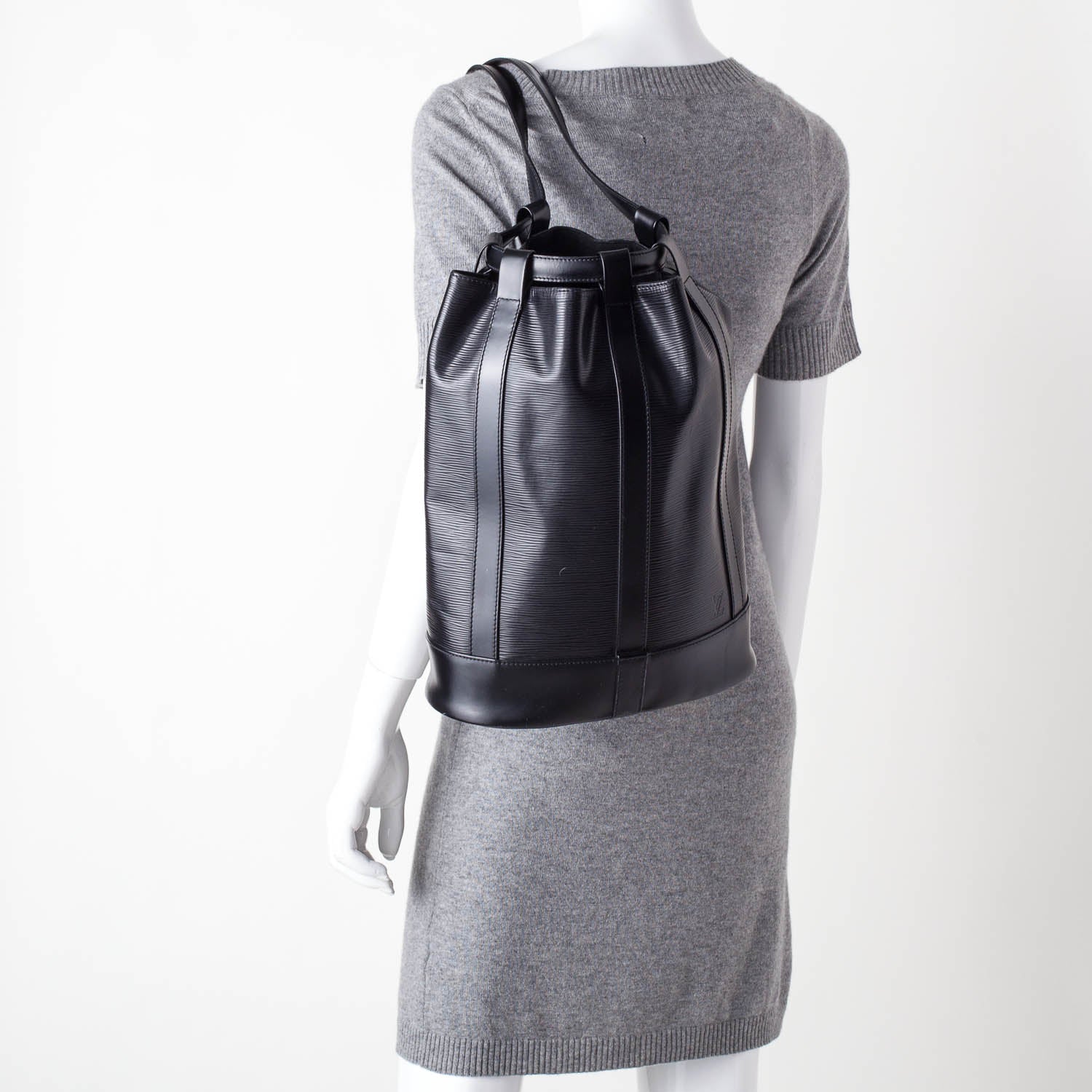Louis Vuitton Epi Randonnee PM Black 2 of 8