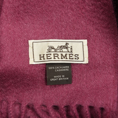 Hermes Cashmere Horseshoe Shawl Fuchsia 4 of 4