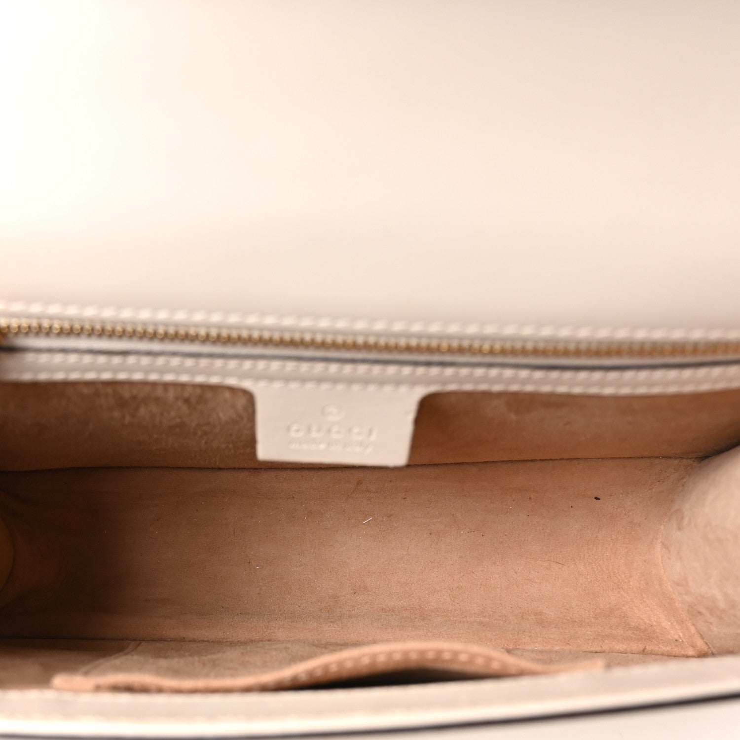 Gucci Calfskin Small Sylvie Shoulder Bag Off White 5 of 10