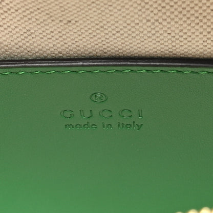Gucci Calfskin GG Matelasse Mini Bowler Bag Spring Green Natural 6 of 9