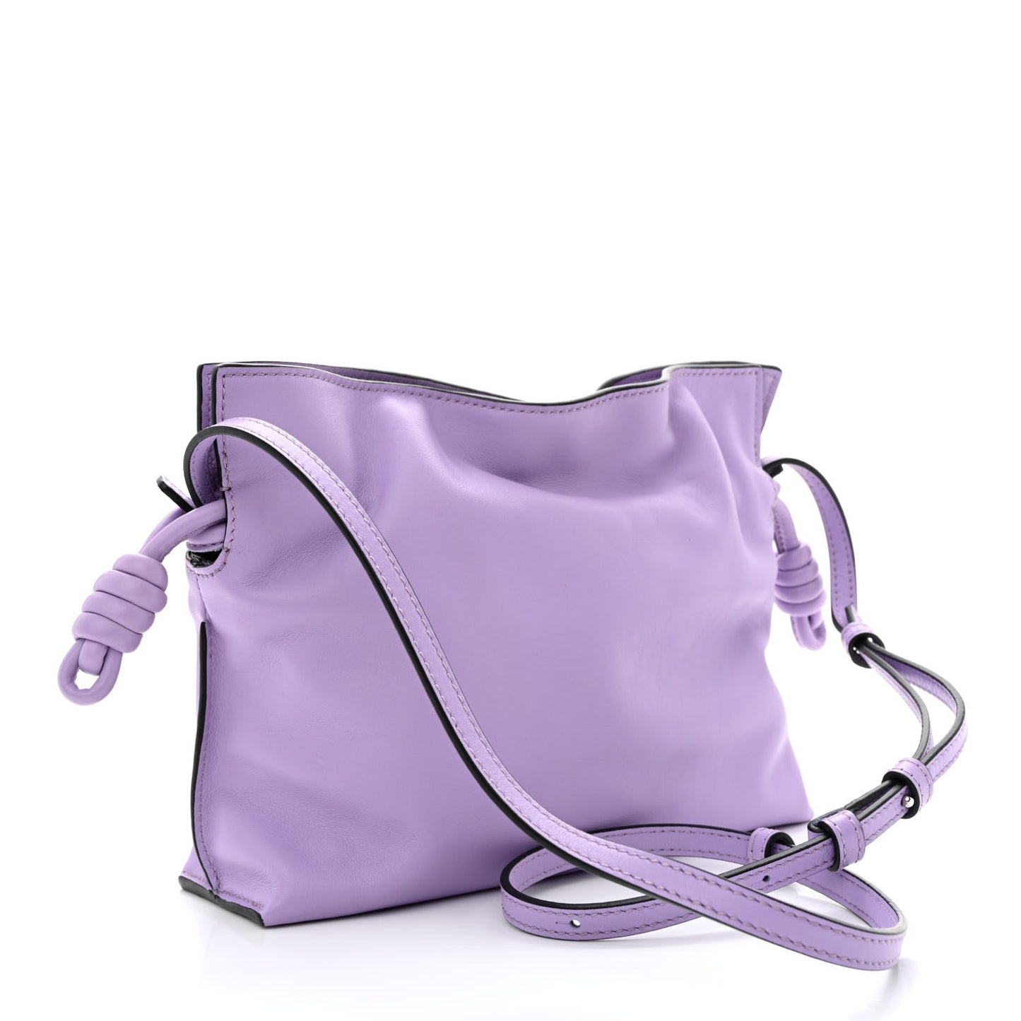 Calfskin Mini Flamenco Knot Bag Light Mauve