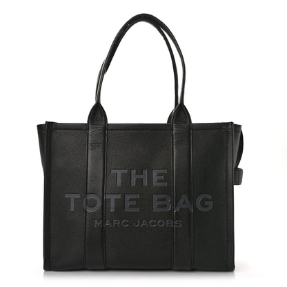 Marc Jacobs Grained Calfskin Large The Tote Bag Black 1 of 8