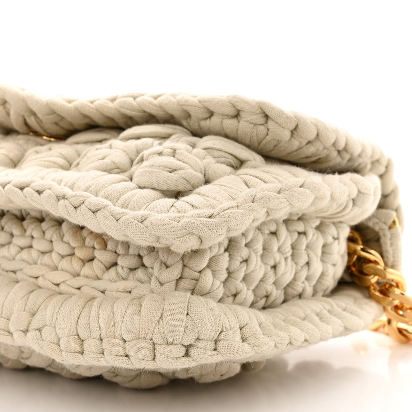 Jersey Crochet Shoulder Bag Plaster