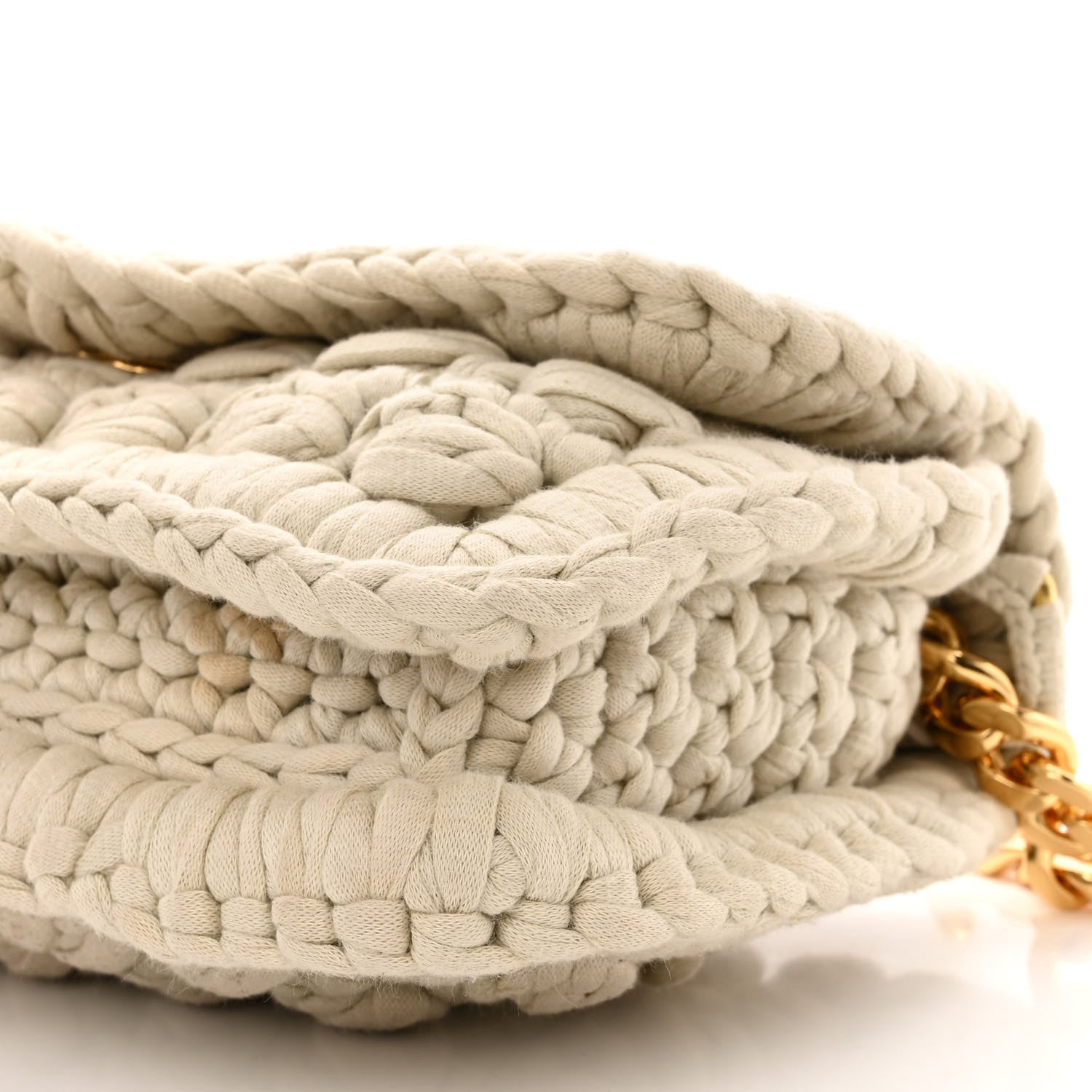 Bottega Veneta Jersey Crochet Shoulder Bag Plaster 9 of 10