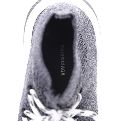 Balenciaga Chine Knit Bi-Color Sole Womens Speed Lace Up Sneakers 40 Black White 7 of 8