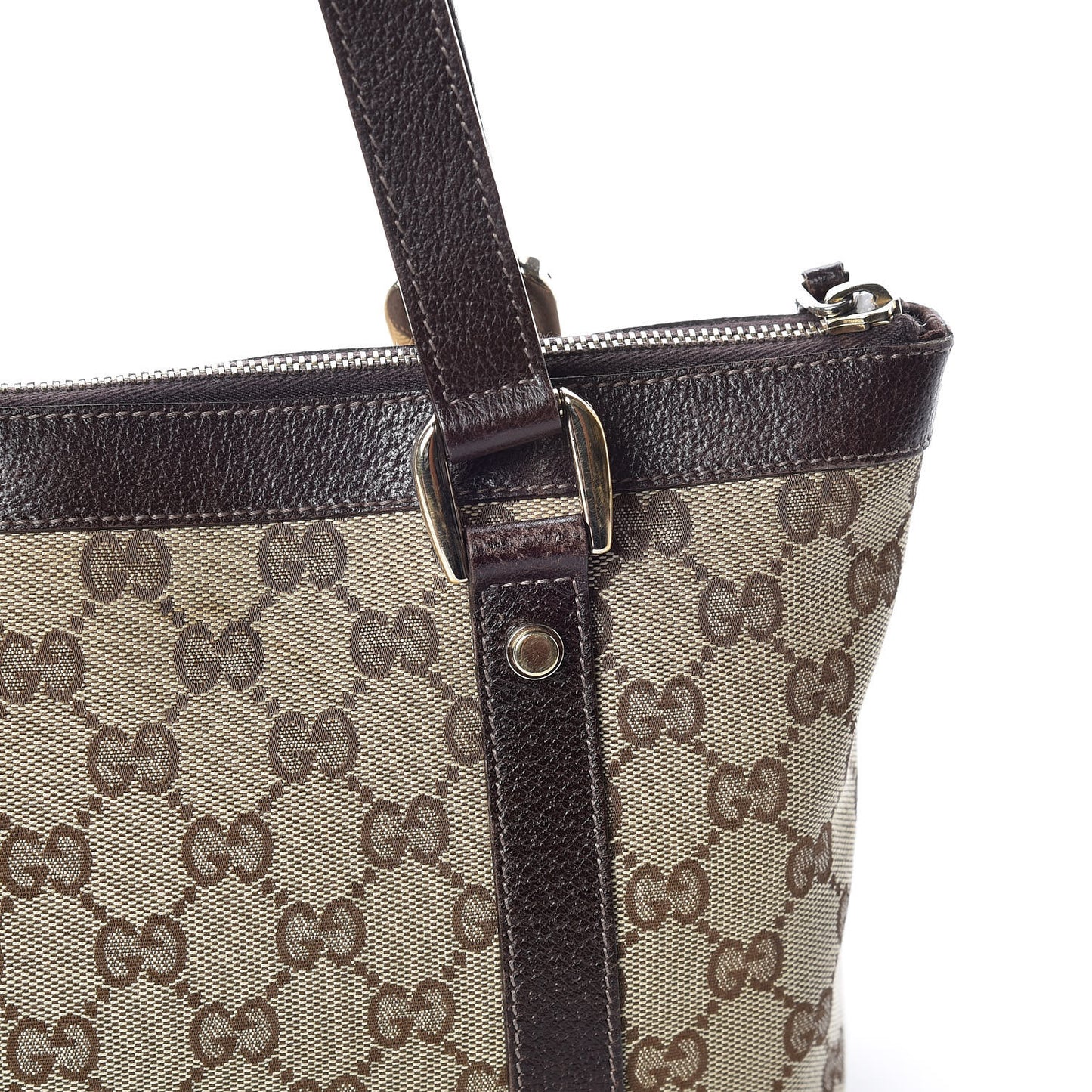 Monogram Small Abbey Tote Dark Brown