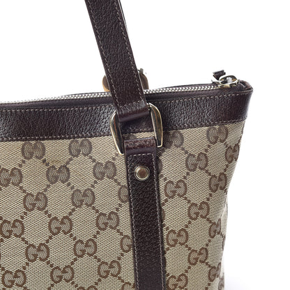 Gucci Monogram Small Abbey Tote Dark Brown 19 of 20