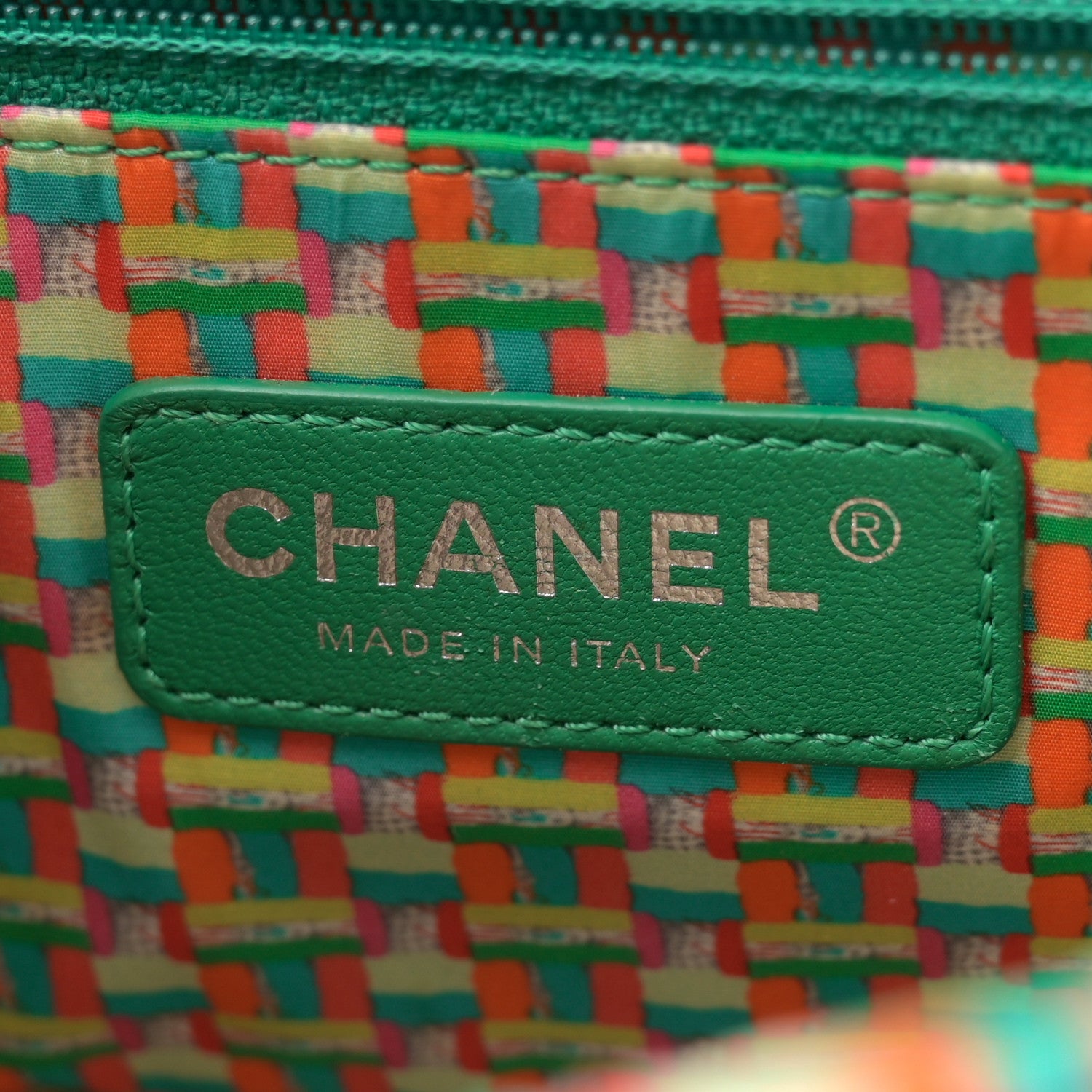Chanel Rubber Quilted Lambskin Medium Coco Rain Flap Green 7 of 14