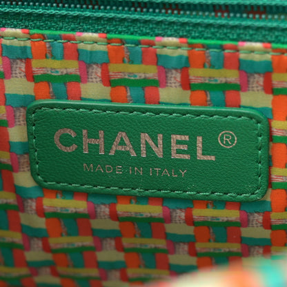 Chanel Rubber Quilted Lambskin Medium Coco Rain Flap Green 7 of 14
