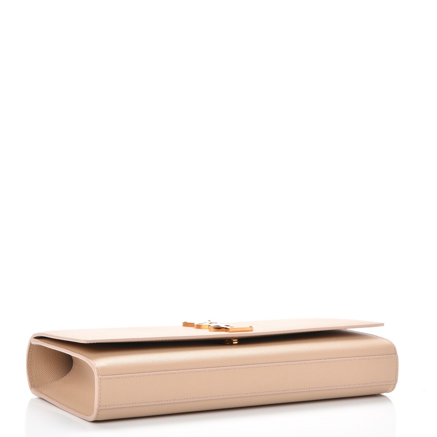 Saint Laurent Grain De Poudre Classic Monogram Cassandre Clutch Nude 4 of 6