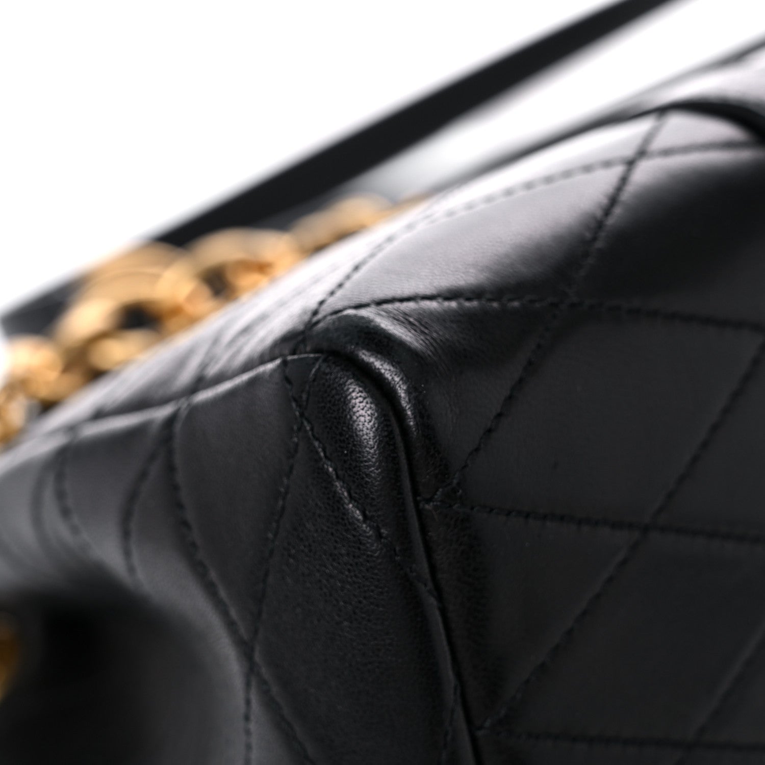 Saint Laurent Lambskin Quilted Mini Le Maillon Bucket Bag Black 10 of 12