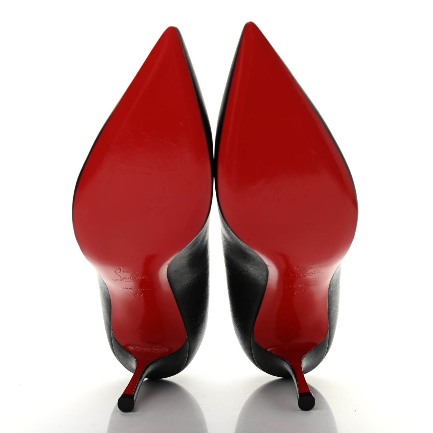 Christian Louboutin Shiny Nappa Pigalle 85 Pumps 37 Black 5 of 8