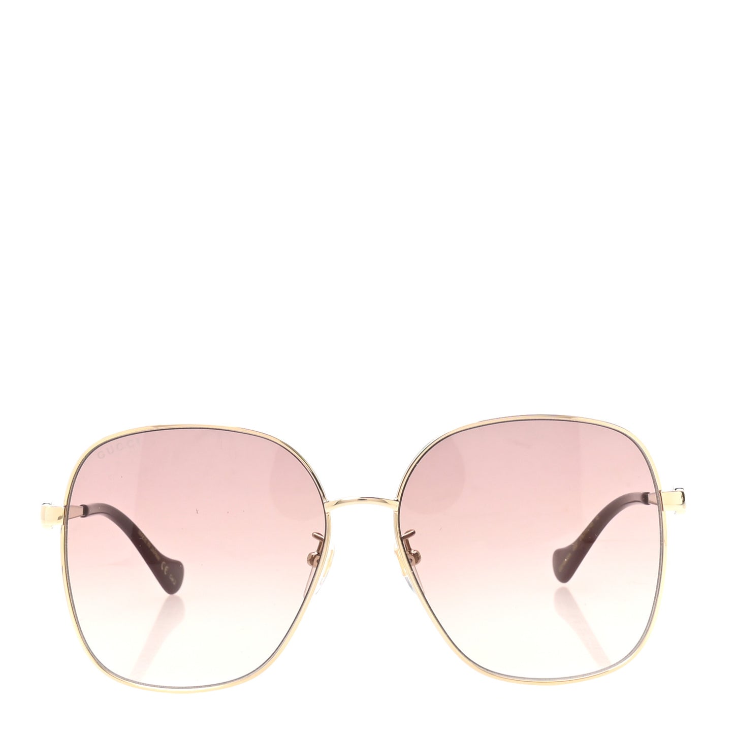 Metal Round Sunglasses GG1089SA Gold Red