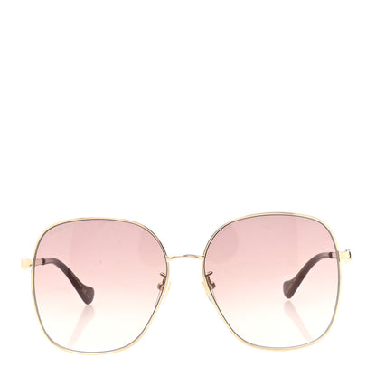 Gucci Metal Round Sunglasses GG1089SA Gold Red 2 of 7