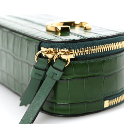 Chloe Calfskin Crocodile Embossed Mini C Vanity Bag Woodsy Green 11 of 11