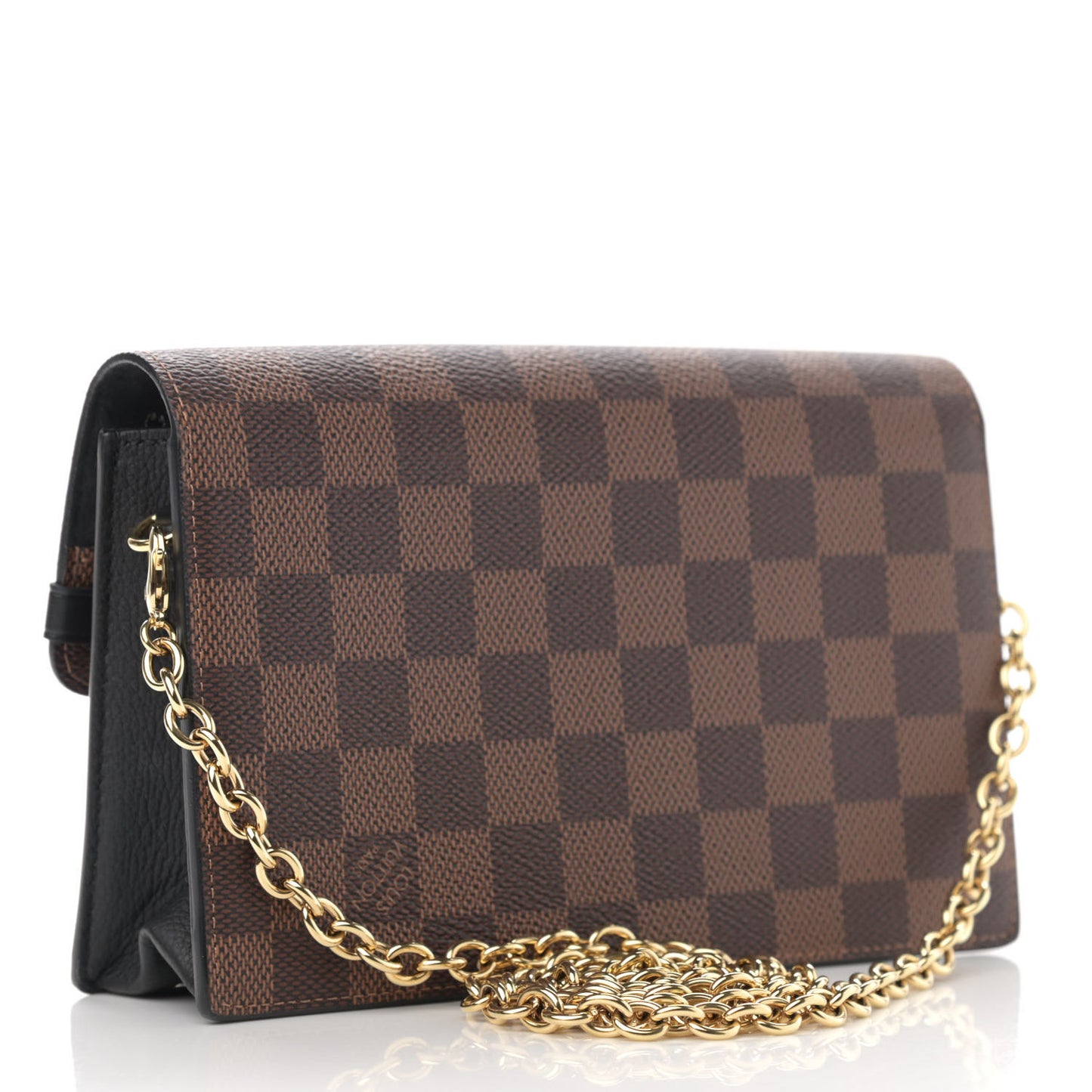 Damier Ebene Vavin Chain Wallet Black
