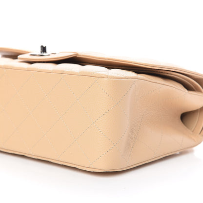 Chanel Caviar Quilted Jumbo Double Flap Beige 8 of 13