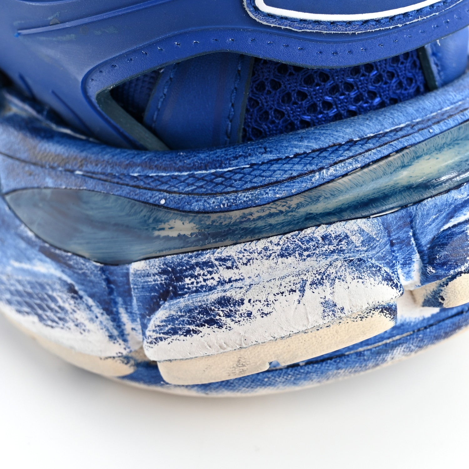Balenciaga Mesh Nylon Womens Track Sneakers 38 Faded Blue 13 of 13