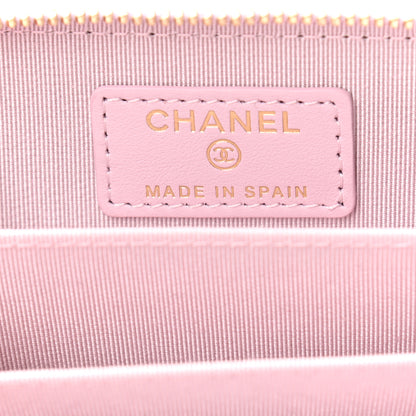 Chanel Caviar Quilted Zip Coin Purse Light Pink 7 of 7