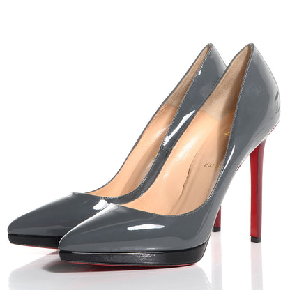 Christian Louboutin Patent Pigalle Plato 120 Pumps 41 Acier 3 of 8