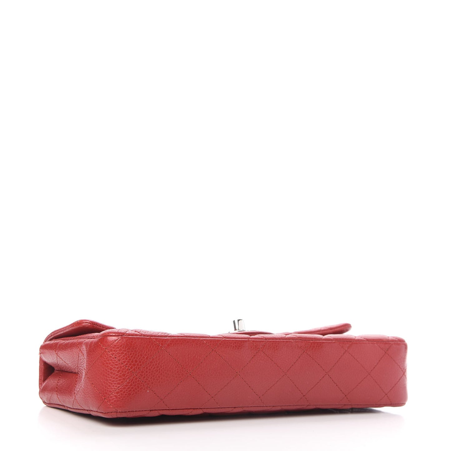 Caviar Quilted East West Flap Red