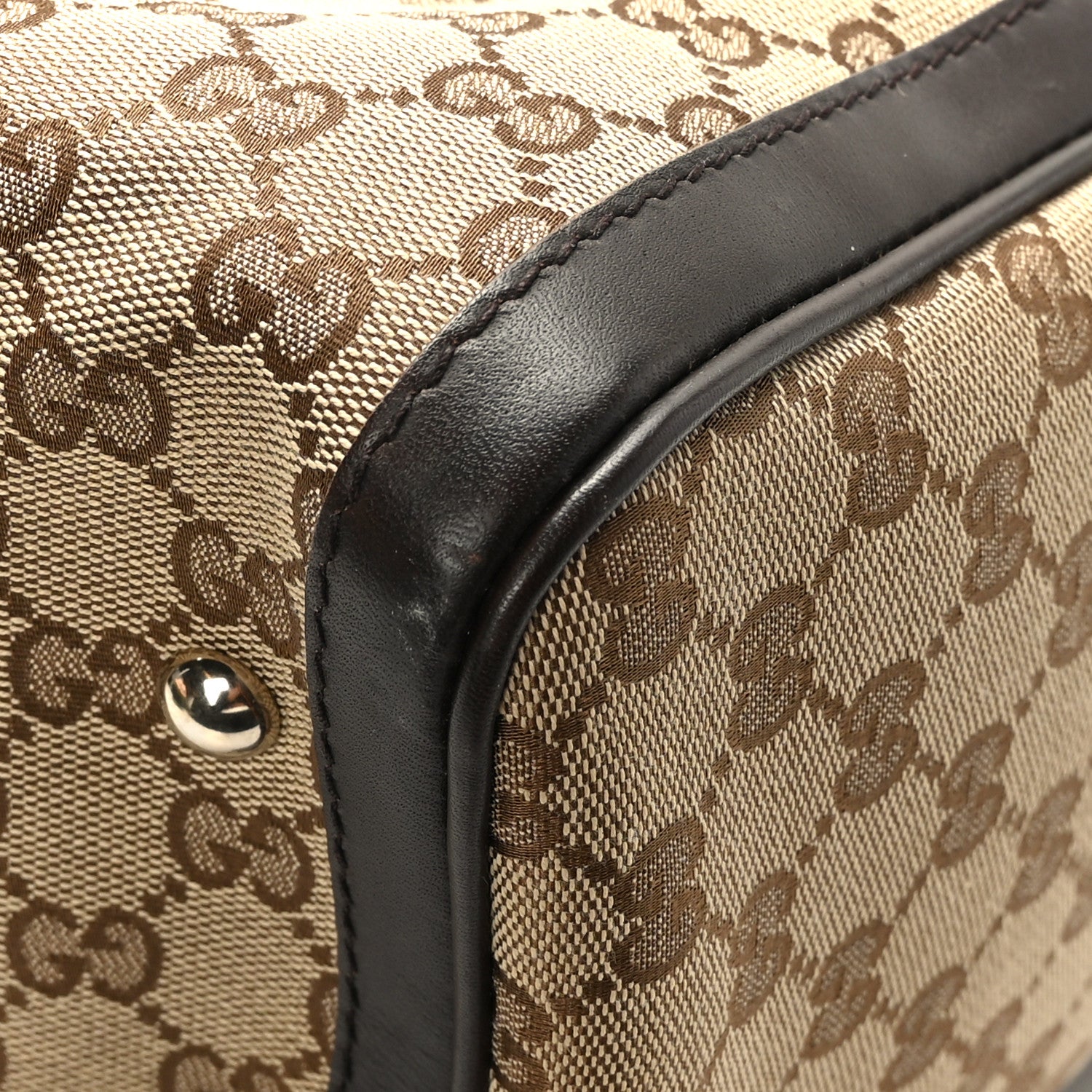 Gucci Monogram Medium Joy Boston Dark Brown 11 of 11