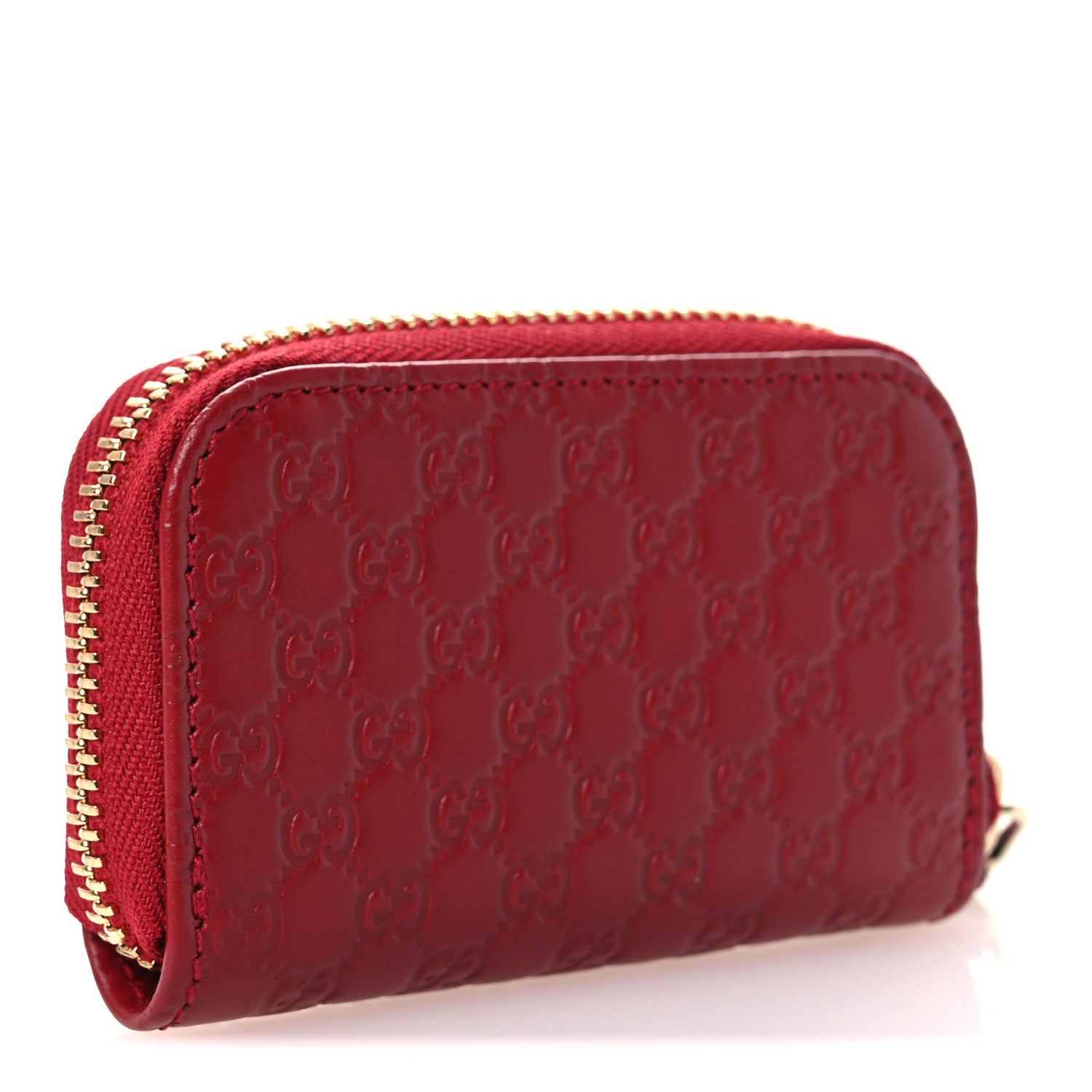 Gucci Microguccissima Zip Around Key Case Red 3 of 8