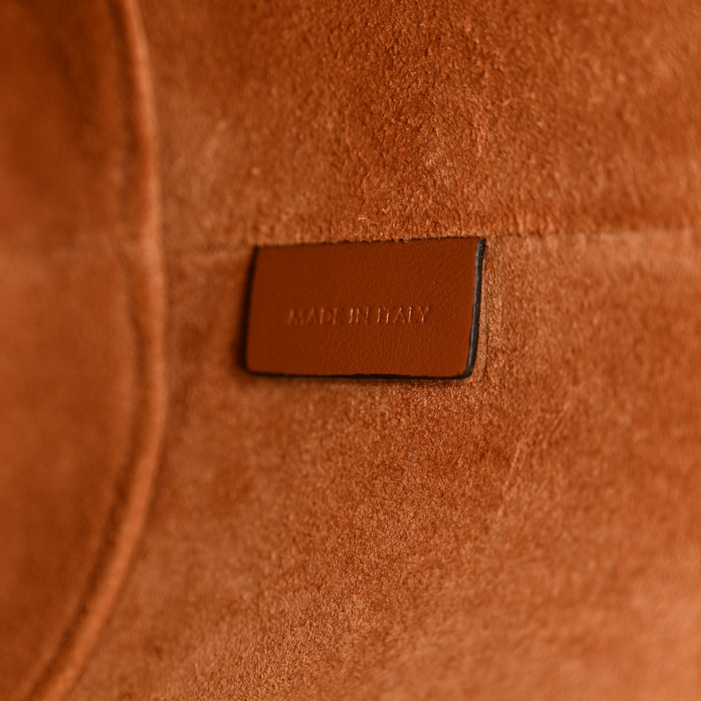 Smooth Calfskin Small Cuir Triomphe Bucket Bag Tan
