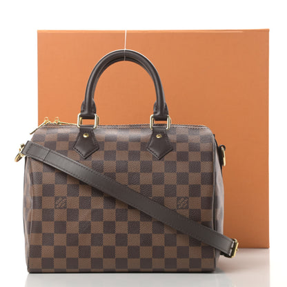 Louis Vuitton Damier Ebene Speedy Bandouliere 25 13 of 13