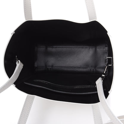 Balenciaga Smooth Calfskin Double Sided XXS Everyday Tote White Light Black 7 of 8