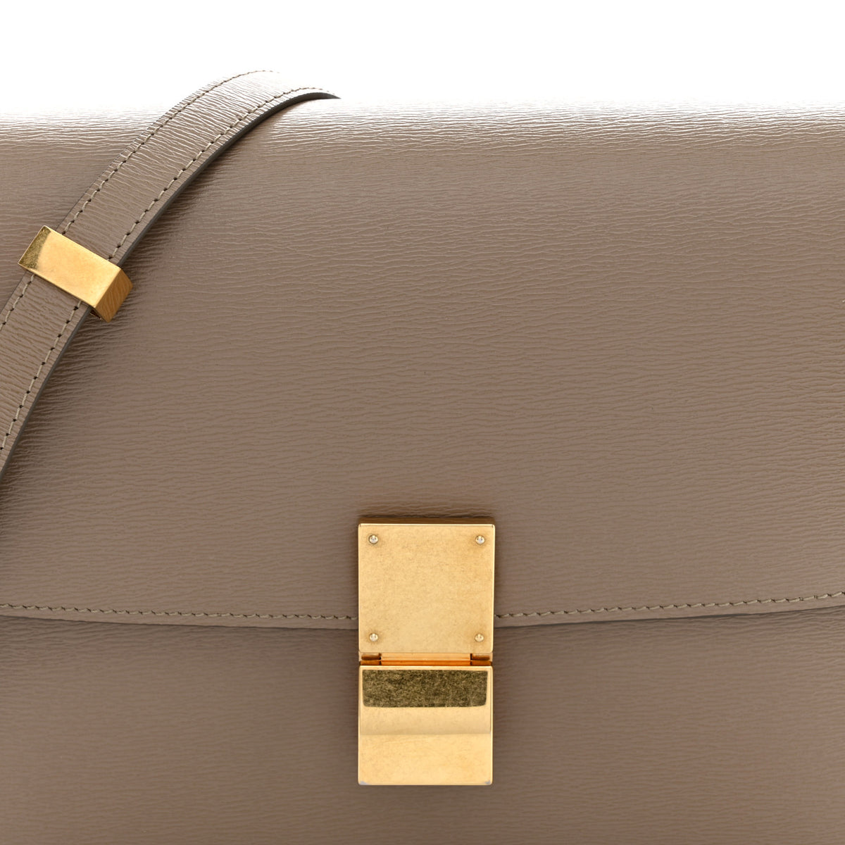 Celine Liege Calfskin Medium Classic Box Flap Bag Souris 9 of 11