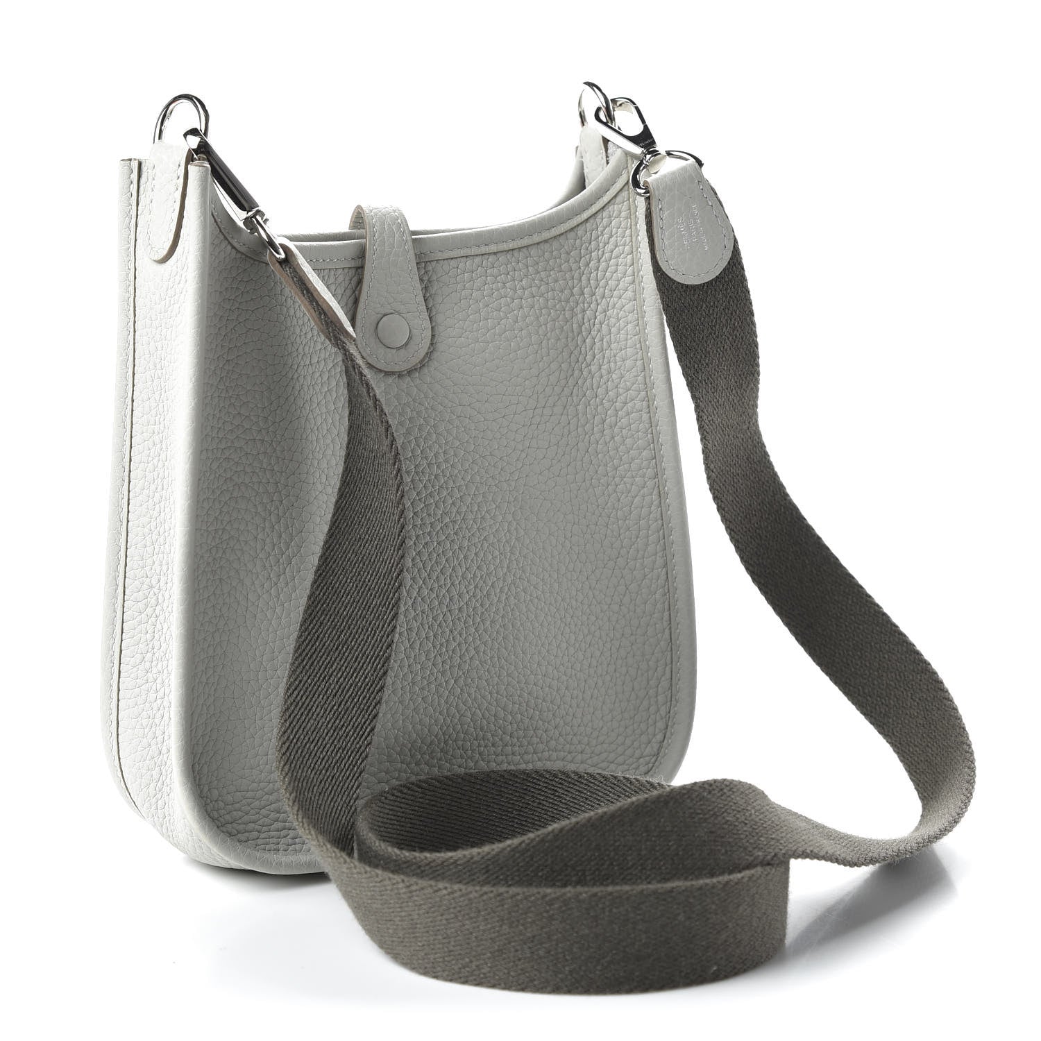 Hermes Taurillon Clemence Amazone Evelyne TPM Gris Perle Etain 3 of 10