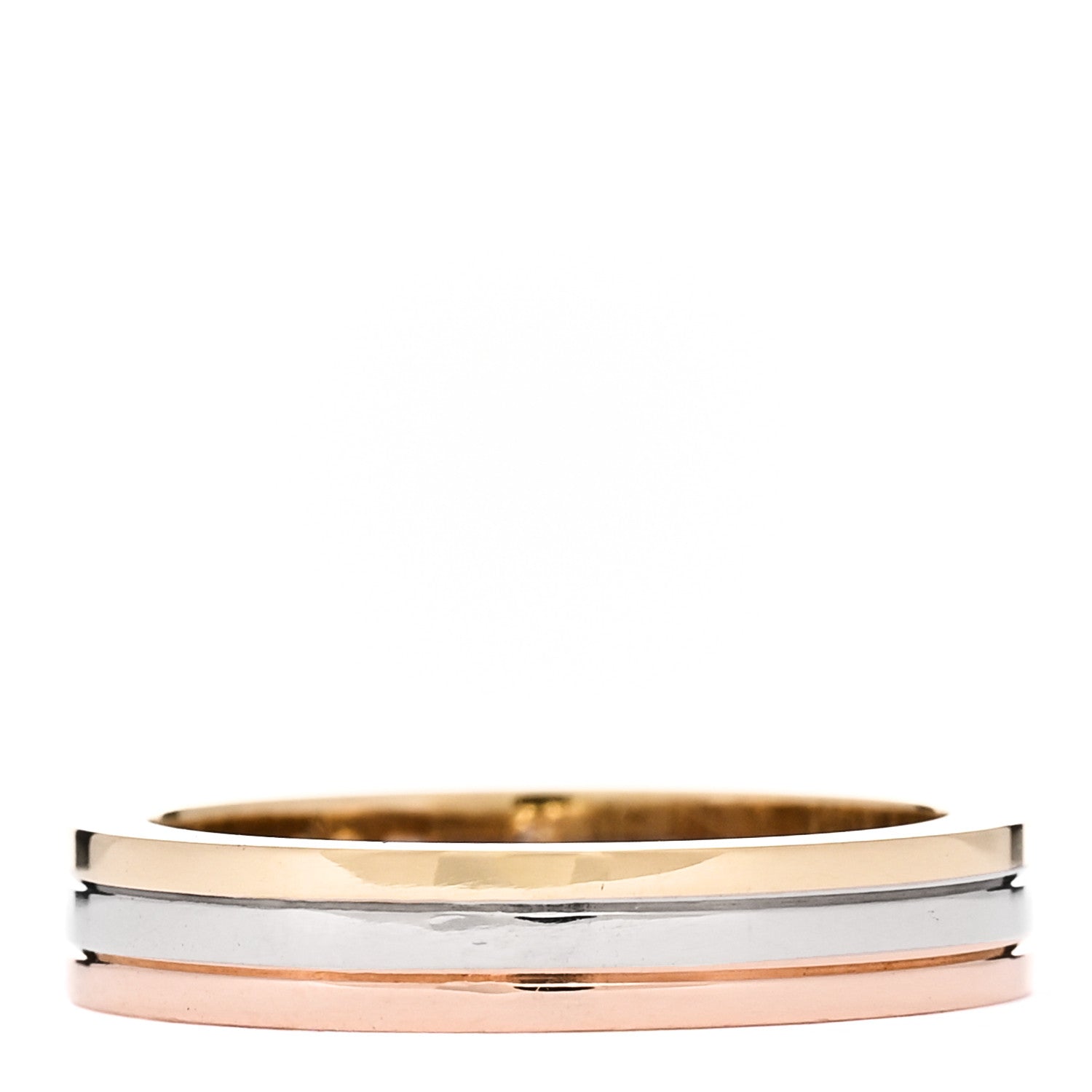 Cartier 18K Pink White Yellow Gold 3.5mm Trinity Wedding Band Ring 47 4 3 of 8