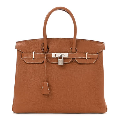 Hermes Togo Birkin 35 Gold 1 of 11